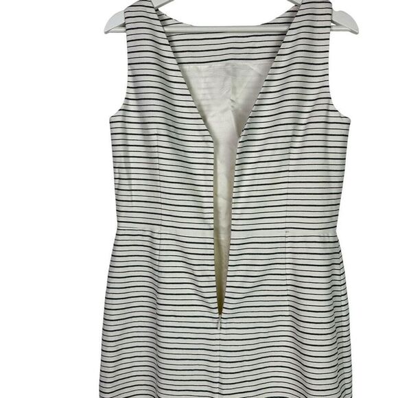 Massimo Dutti size 8 Sleeveless Striped Shift Dress NEW - Picture 4 of 11
